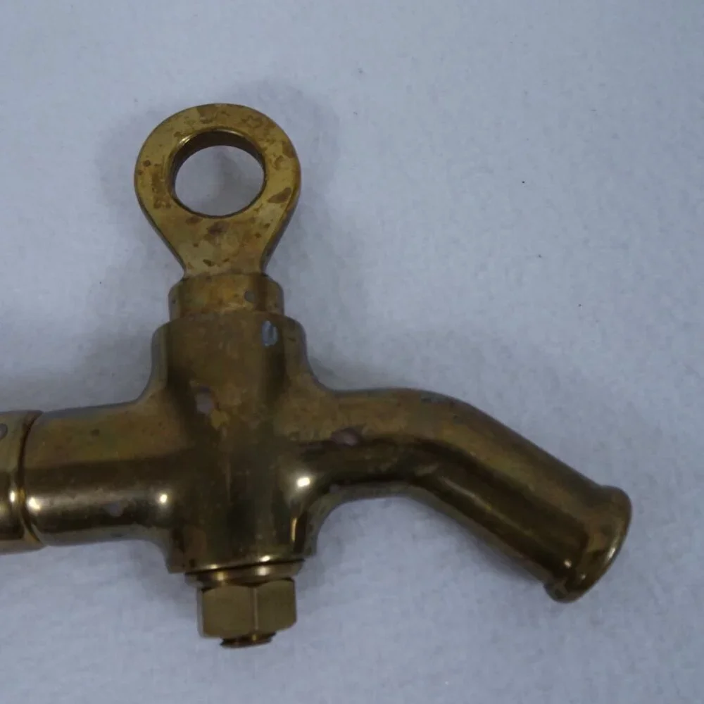 Antique Brass Beer Barrel Keg Tap Parts Spigot Valve Patina